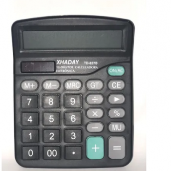CALCULADORA ELETRÔNICA XHADAY TD-837B-12 (SEM EMBALAGEM)