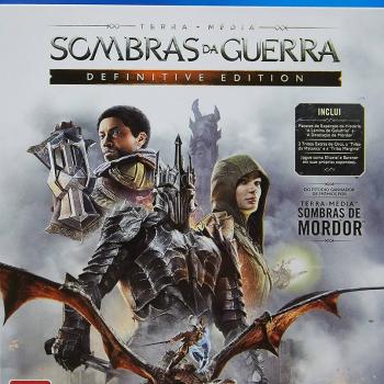 JOGO PS4 SOMBRAS DA GUERRA DEFINITIVE EDITION