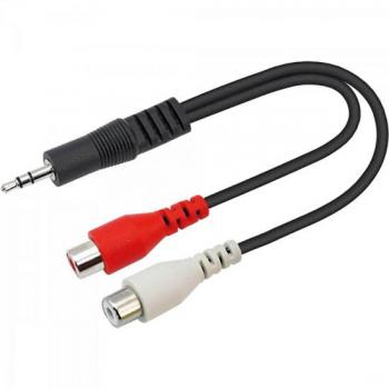 CABO RCA FÊMEA PARA P2 MACHO SEM EMBALAGEM