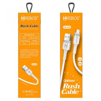 CABO USB HREBOS CB-238 V8 2M