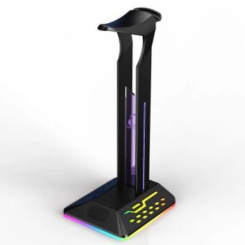 HEADSET STAND RGB BUILT-IN 2 USB PORTS