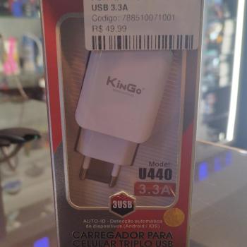 FONTE KINGO U440 COM 3 USB 3.3A