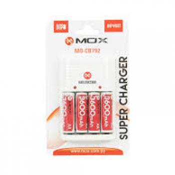 CARREGADOR COM PILHA MOX MO-CB792