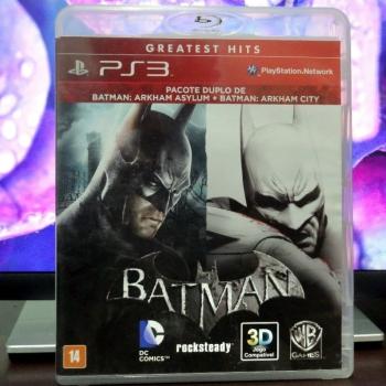 JOGO SEMINOVO PS3 BATMAN ARKHAM ASYLUM + BATMAN: ARKAHAM CITY