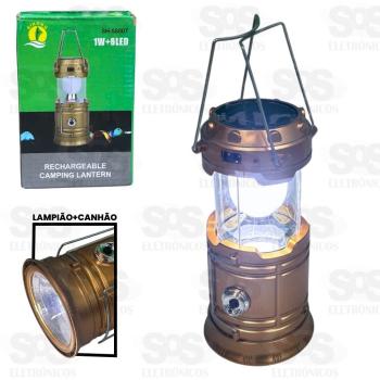 LANTERNA LAMPIÃO RECHARGEBLE CAMPING LANTERN MH-5800T