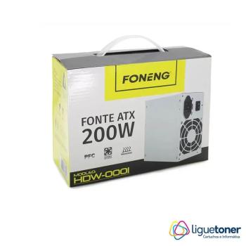 FONTE DE ALIMENTAÇÃO ATX 200W HDW-0001