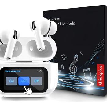 FONE DE OUVIDO BLUETOOTH THINKPLUS LIVEPODS COM LCD LENOVO