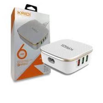 CARREGADOR 6 USB KAIDI KD-601