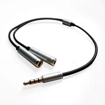 CABO ADAPTADOR FONE E MICROFONE PARA P3