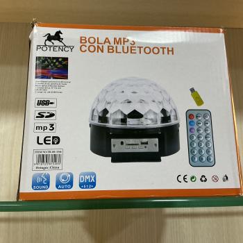 CAIXA DE SOM BOLA MP3 COM LED
