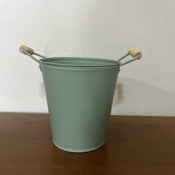 VASO ALTO CONICO COM ALÇA VERDE PISTACHE
