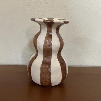 PORTA-VELAS EM CERAMICA 16X10CM