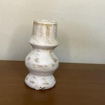 CASTIÇAL BRANCO RUSTICO