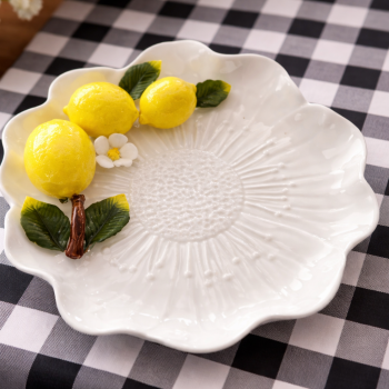 FOLHA CERAMICA BRANCA COM LIMÃO 5X20