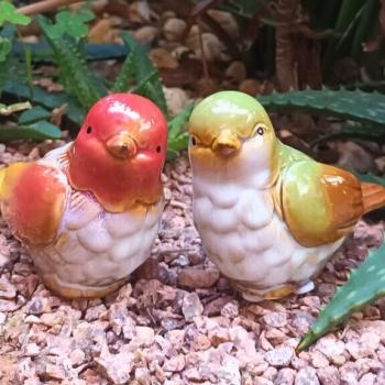 PASSARINHO PORCELANA COLORS 9x4x10