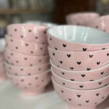 BOWL CERAMICA PETIT HEART ROSA 13CM