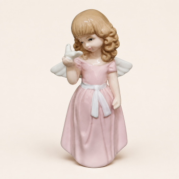 ANJINHO EM PÉ CACHEADO PORCELANA 11x5