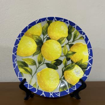 ORNAMENTO REDONDO LIMÃO SICILIANO 20CM