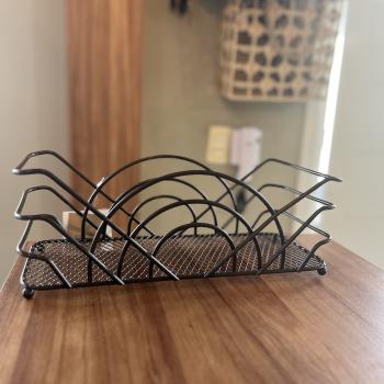 CESTA RETANGULAR ARCOS MARROM 106232