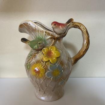 VASO JARRA PASSARINHO PORCELANA 20cm