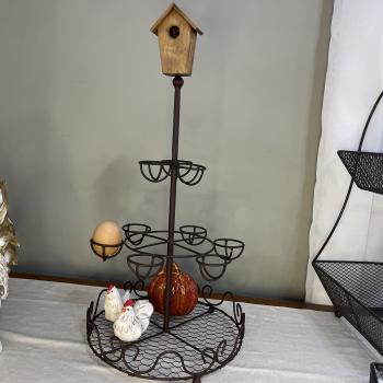PORTA OVOS METAL COM CASINHA 6946