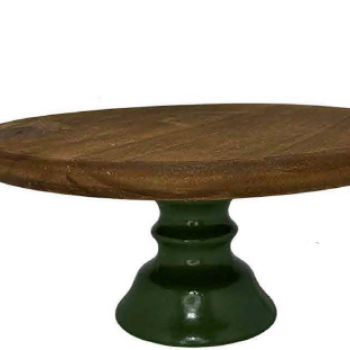 SUPORTE PE ALTO CERAMICA VERDE 27X12,5 (BOLEIRA)
