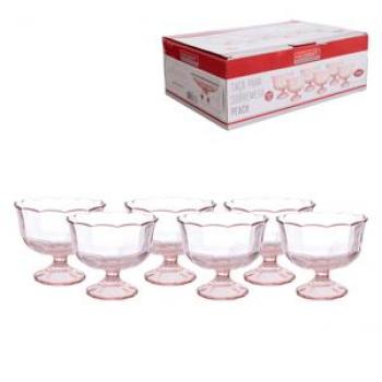 TACA S/MESA PEACH RS 410ML 6PC