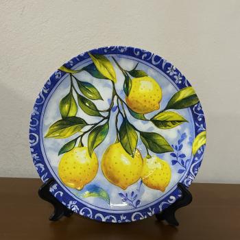 ORNAMENTO REDONDO LIMÃO SICILIANO 20 CM