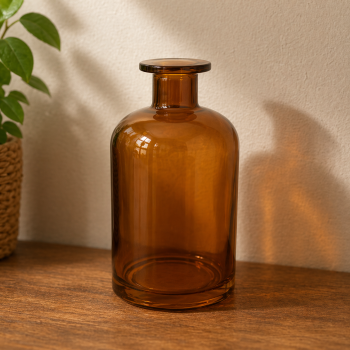 VASO VIDRO AMBAR QI0015