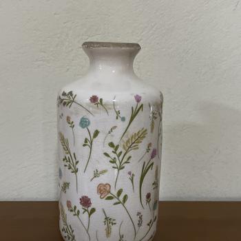 CERAMICA FLORES 11X11X21CM