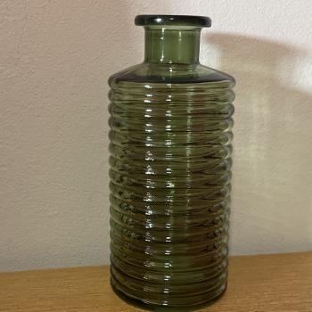 VASO VIDRO IVY VERDE 21CM