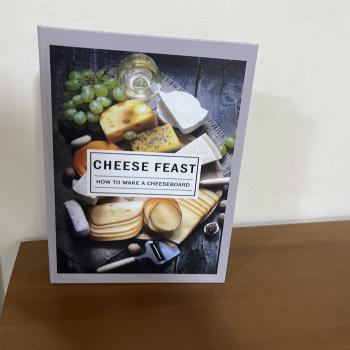 LIVRO CAIXA CHEESE FEAST CINZA P M:27x20x4