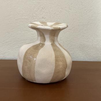 PORTA-VELAS EM CERAMICA 10,5X10,5CM