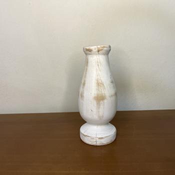 CASTIÇAL BRANCO RUSTICO