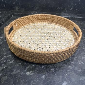 BANDEJA RATTAN  CIRCULAR 30cm