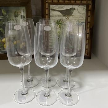 KIT COM 6TAÇA CHAMPANHE CRISTAL 290ML