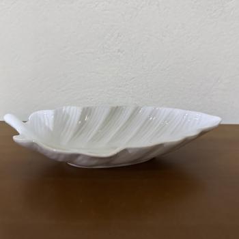 TRAVESSA FOLHA MINI DECOR G BRANCO