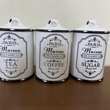 YV-19 JG C/3 POTES MAISON SUGAR, TEA, COFFEE
