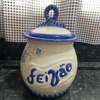 POTE COM LAÇO FEIJÃO ASTER AZUL 19x27
