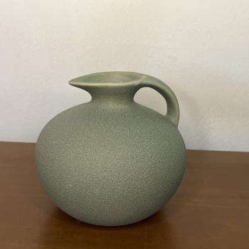 VASO JARRA EM CERAMICA VERDE