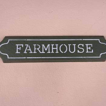 PLACA MADEIRA FARMHOUSE 39,5X9,5CM