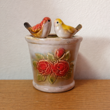 CACHEPOUT PASSARINHO PORCELANA 3 MODELOS JY0753