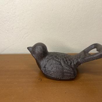 PASSARO DE FERRO FUNDIDO 11X4CM (ENFEITE FERRO)