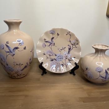 CONJUNTO ORNAMENTAL DECORAÇÃO FLORAL