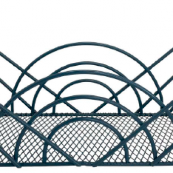CESTA RETA COM ARCOS AZUL 12X30X12
