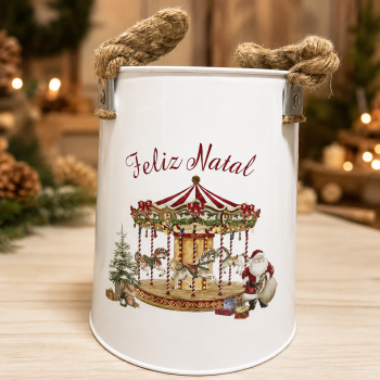 POTE METAL ALÇA NATAL G