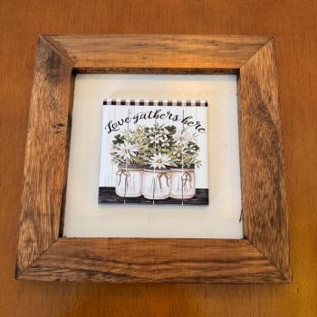 QUADRO DECOR  COM 1 AZULEJO FARMHOUSE 3001M-049 (18,5X18,5CM)