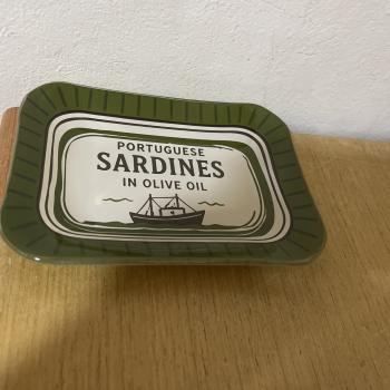TRAVESSA DE VIDRO PEQUENA OLIVE OIL(SARDINE)