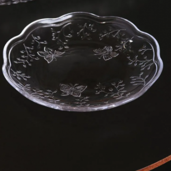 Prato para Sobremesa New Butterfly 20cm Cristal Ecológico