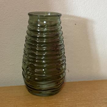 VASO VIDRO IVY VERDE 16CM